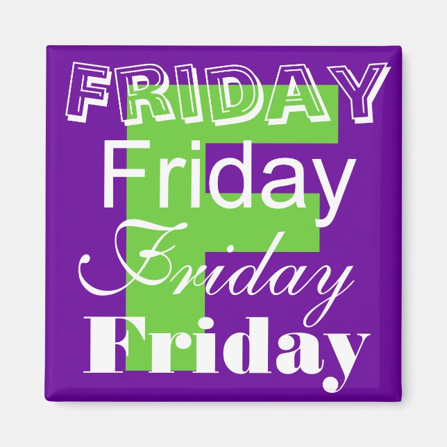 Imã Sexta-feira Dia Útil da semana (Frente)