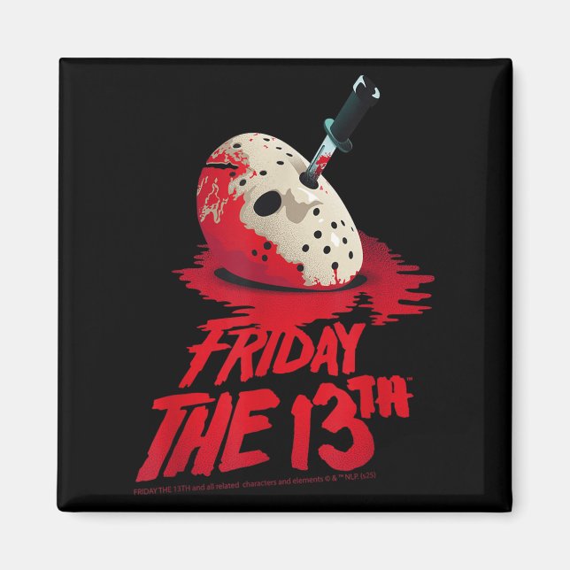 Imã Sexta-feira O Design do Halloween Do Sangue Da Más (Frente)