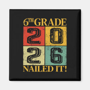 Imã Sexta série 6ª série Graduado 2026 Retro Escola Pr