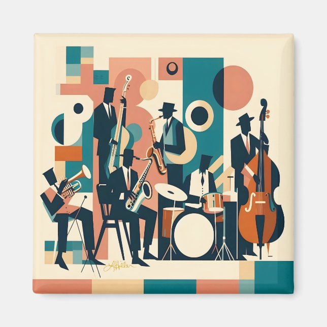 Imã Sexteto da Era do Jazz de Meados do Século (Frente)