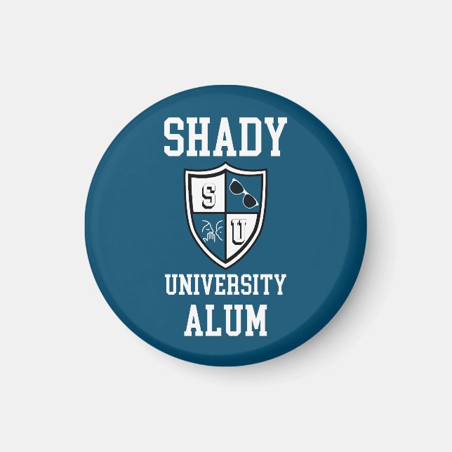 Imã Shady University Alum formando fofoca óculos de so (Frente)