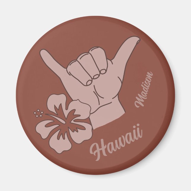 Imã Shaka de nome e localização personalizada (Frente)