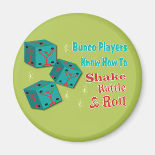 Imã Shake, Rattle and Roll Martinit Dice Bunco Design
