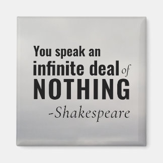 Imã Shakespeare Insult Existential Nada fala