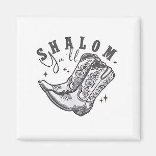 Imã Shalom Y'all Cowboy judeu Hanukkah West