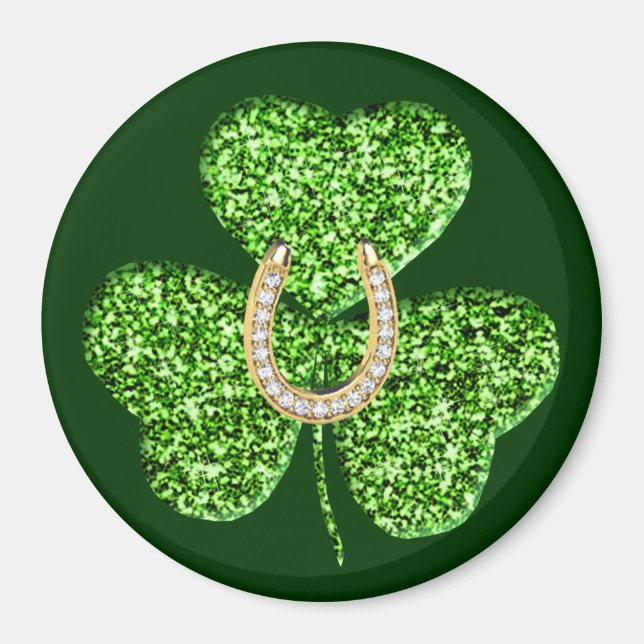 Imã Shamrock E Magnetos De Ferradura (Frente)