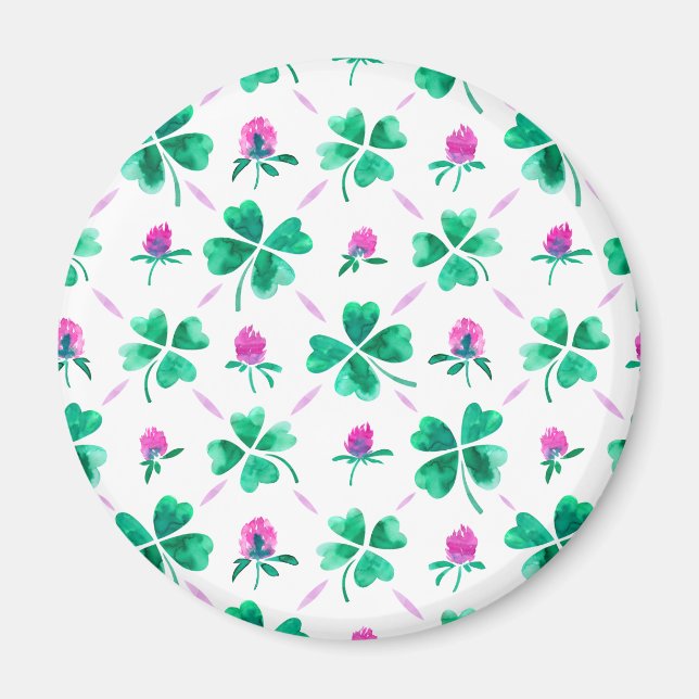 Imã Shamrock sortudo (Frente)