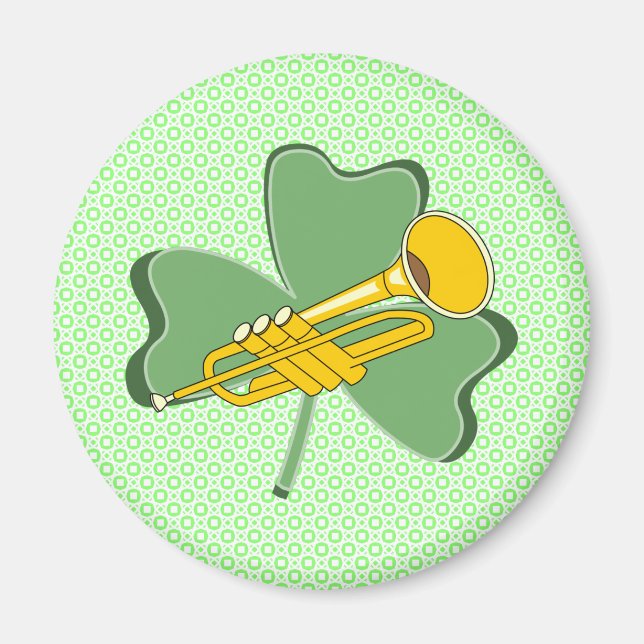 Imã Shamrock Trumpet (Frente)