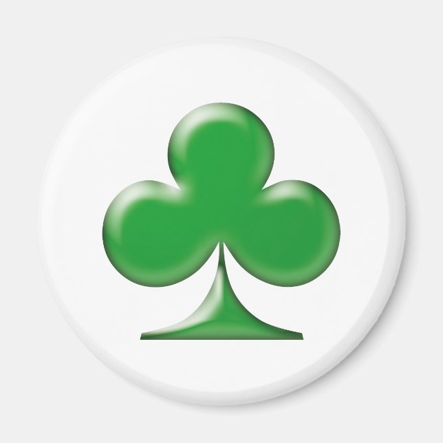 Imã Shamrock Verde Irlandês do Dia de São Patrício (Frente)