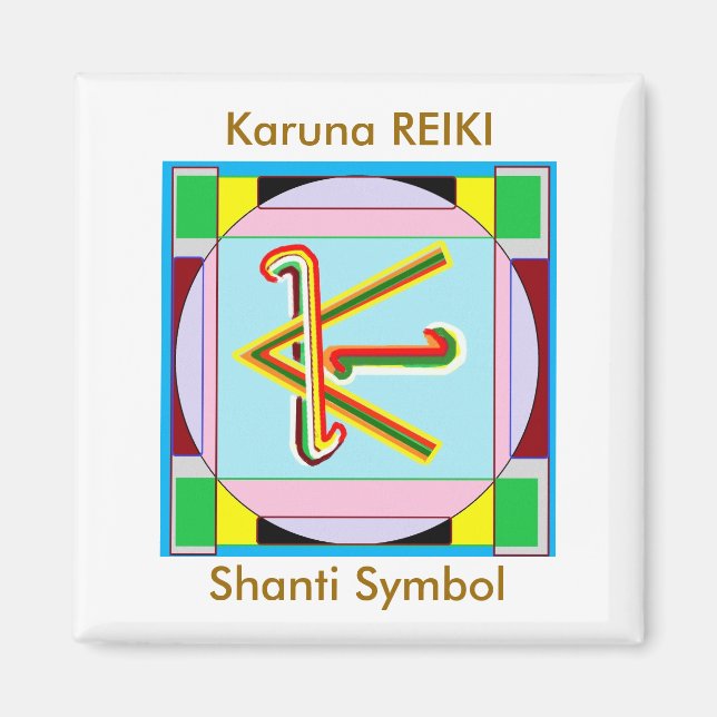 Imã Shanti, ou seja, Peace: Karuna Reiki Healing Symbo (Frente)