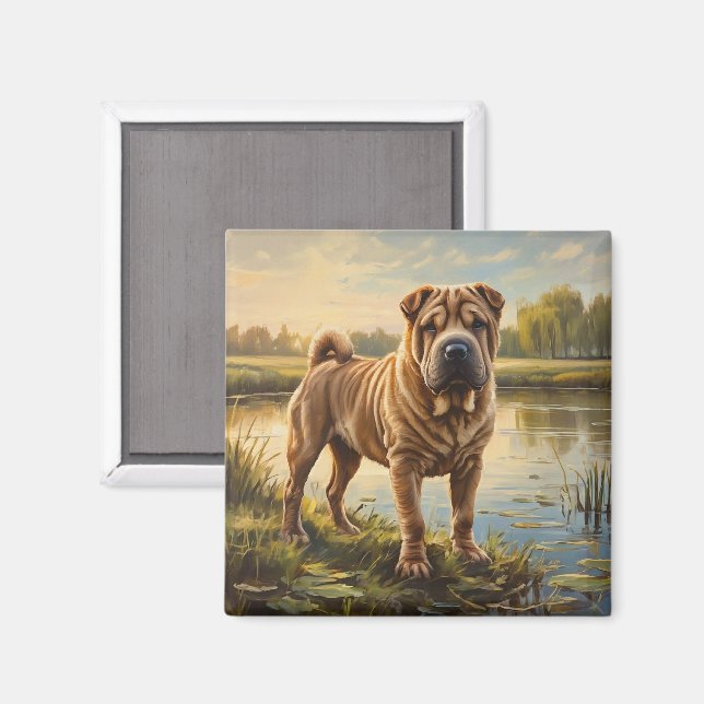 Imã Shar Pei (Front/Back)