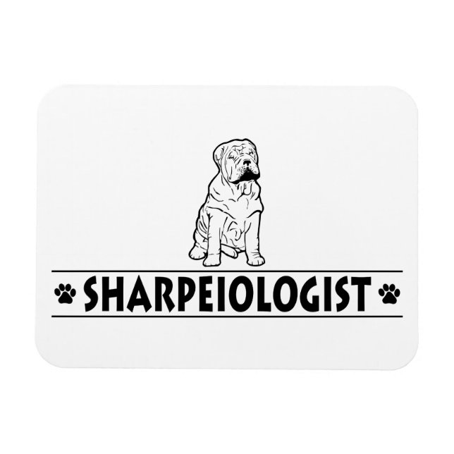 Ímã Shar-Pei Chinês Humorístico (Horizontal)