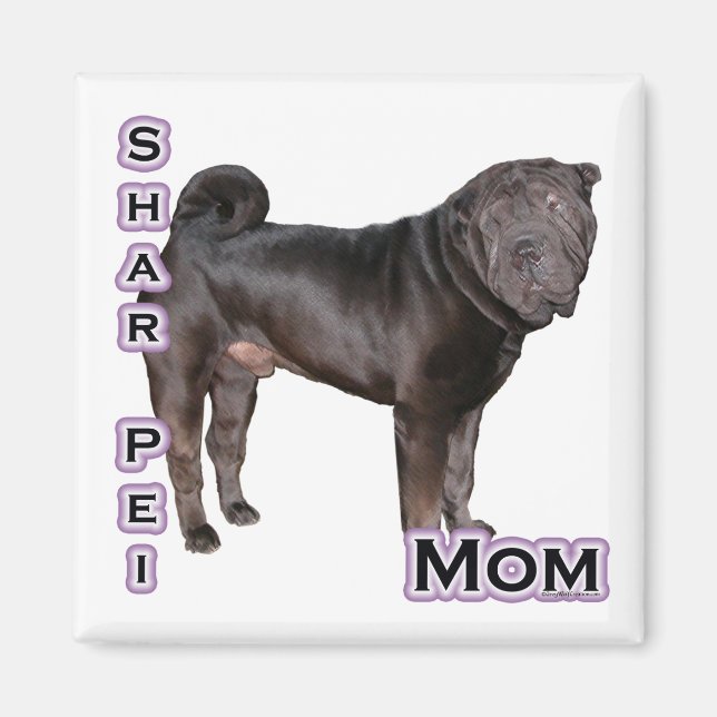 Imã Shar-Pei Chinês Mãe 4 - Magnet (Frente)