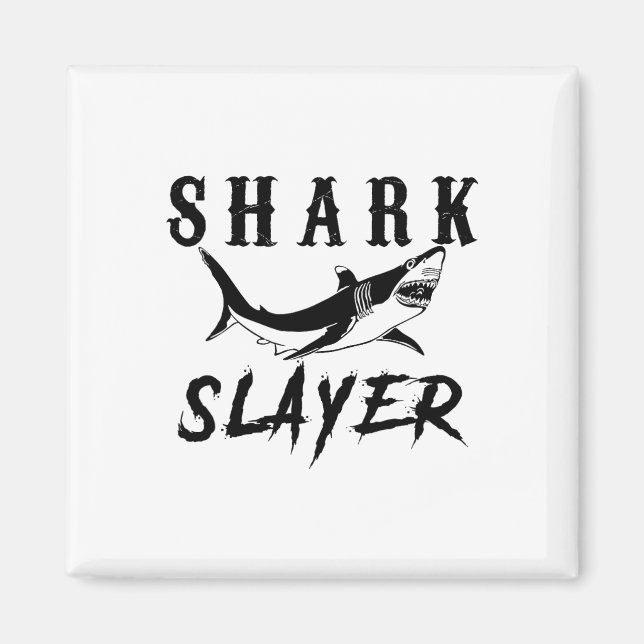 Imã Shark Slayer Shark Fishing And Salt Water Anglers  (Frente)