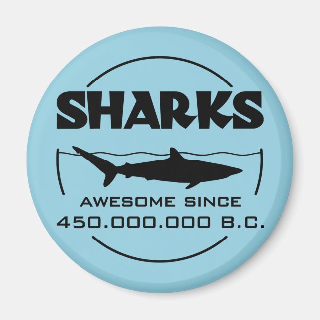 Imã Sharks Incrível Desde 450.000.000 A.C. (Frente)