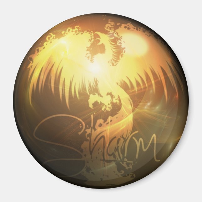 Imã Sharm Phoenix Round Magnet (Frente)