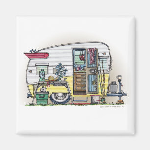 Imã Shasta Camper Trailer RV Magnets