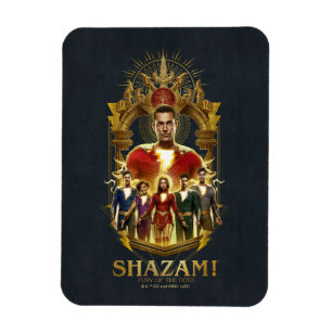 Ímã SHAZAM! Fury of the Gods   Ornamentado SHAZAMily F