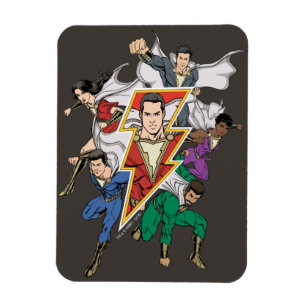 Ímã SHAZAM! gráfico da família de   Shazam