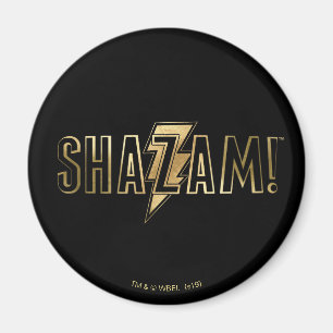 Imã SHAZAM!   Logotipo Dourado