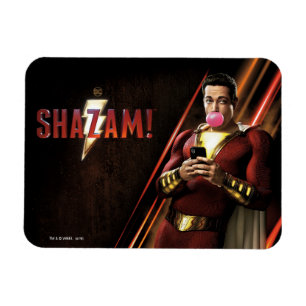 Ímã SHAZAM! pastilha elástica de sopro de   Shazam