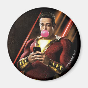 Imã SHAZAM! pastilha elástica de sopro de   Shazam