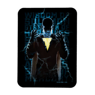 Ímã SHAZAM!   Shazam & tipografia do relâmpago das