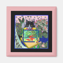 Imã Sheba's Goldfish, Cat, Art Parody,