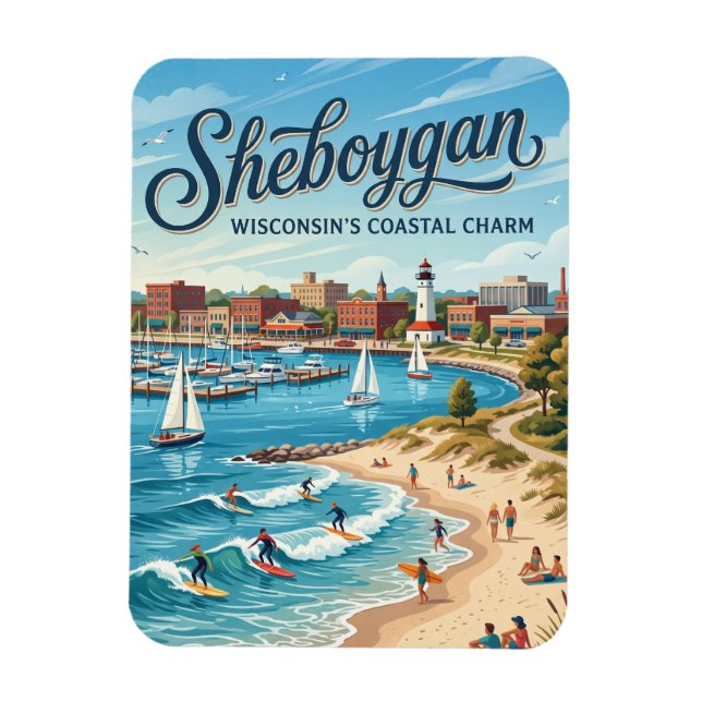 Ímã Sheboygan, Wisconsin (Vertical)