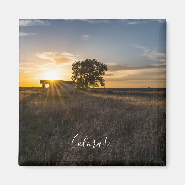 Imã Shed Colorado Sunset Magnet Abandonado (Frente)