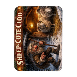 Ímã Sheep Cote Clod Icelandic Yule Lad Postcard