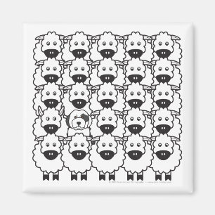 Imã Sheepdog inglês velho nos carneiros