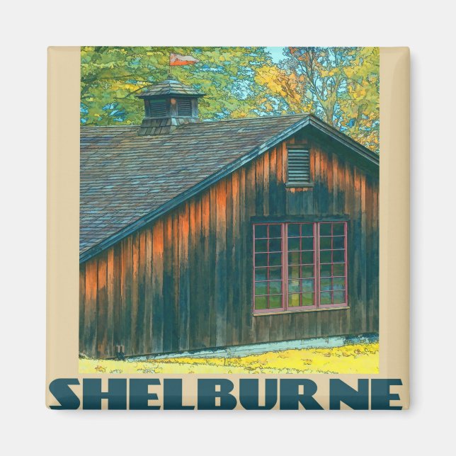 Imã Shelburne Vermont Viagem (Frente)