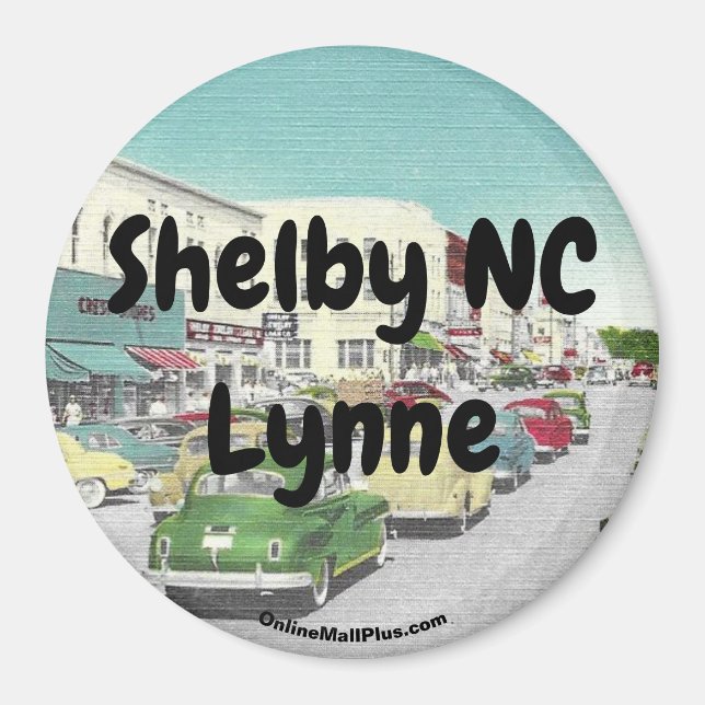Imã Shelby NC Lynne Magnet (Frente)