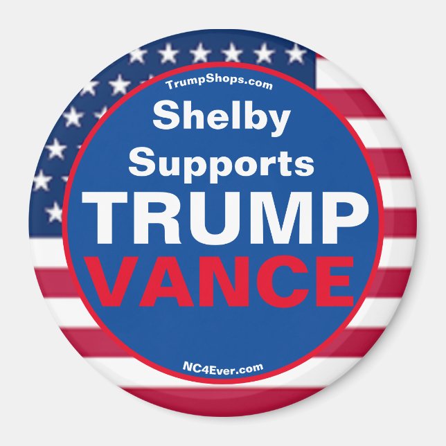 Imã Shelby Suporta Frigorífico de VANCE TRUMP (Frente)