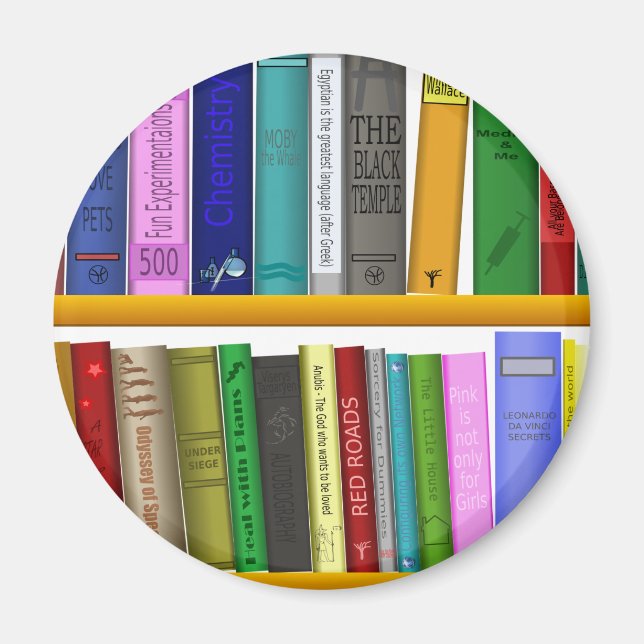 Imã shelf books library reading (Frente)