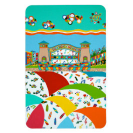 Ímã Shell de Banda da Cidade do Mar Isle 4 x 6 Magnet