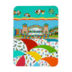 Ímã Shell de Banda da Ilha do Mar 3 x 4 Magnet flexíve