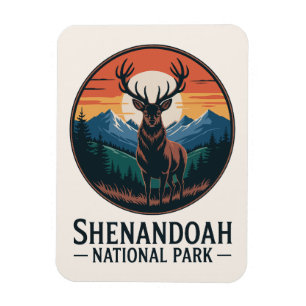Ímã Shenandoah National Park Deer Emblem