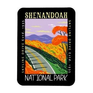Ímã Shenandoah National Park Skyline Drive, em desgost