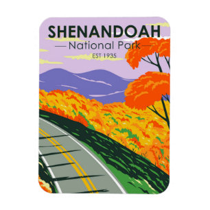 Ímã Shenandoah National Park Skyline Drive Virginia
