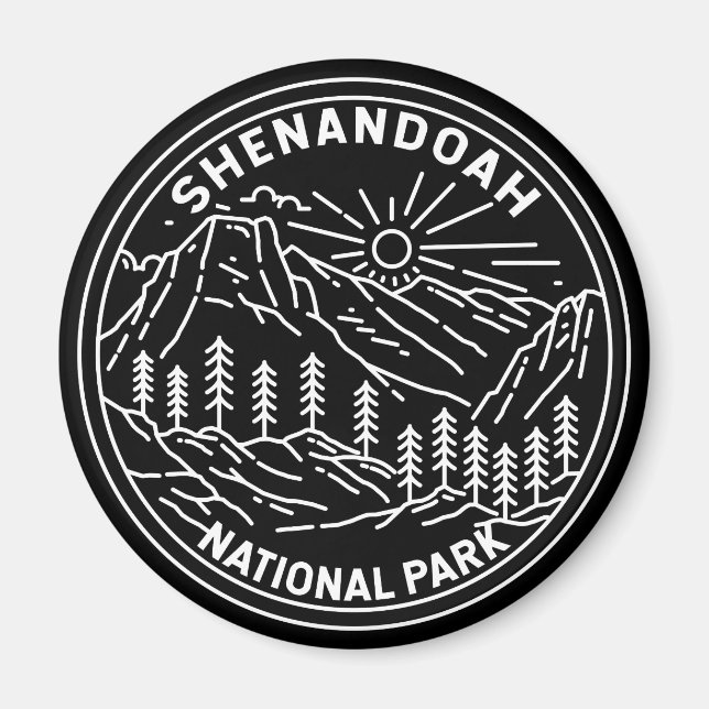 Imã Shenandoah National Park Virginia Monoline (Frente)
