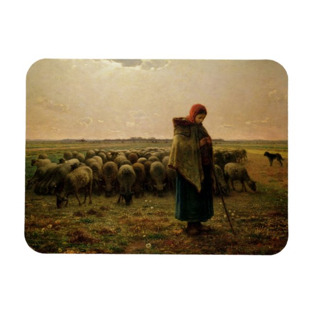 Ímã Shepherdess com seu bando, 1863 (Horizontal)