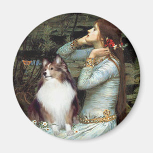 Imã Shetland Sheepdog 18 - Seated Ophelia