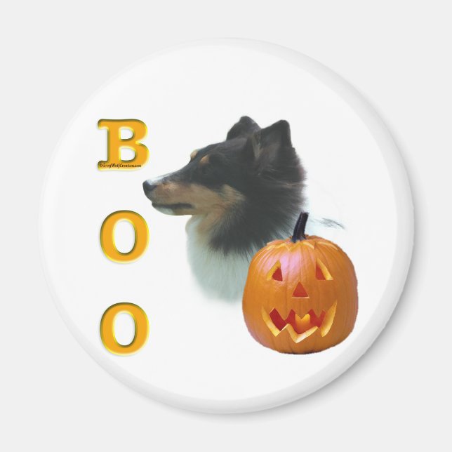 Imã Shetland Sheepdog (tricolor) Boo (Frente)
