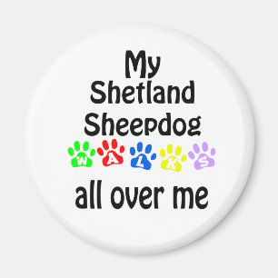 Imã Shetland Sheepdog Walks Design