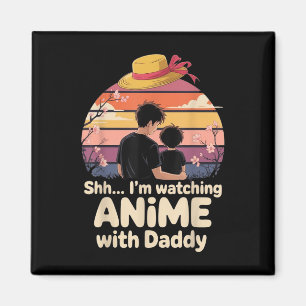 Imã Shh Estou Assistindo Anime Com o Papai Primeiro Di
