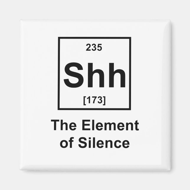 Imã Shh, O Elemento do Silêncio (Frente)