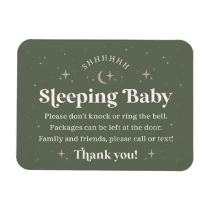 Ímã Shhhhhhh Sleeping Baby Door Magnet
