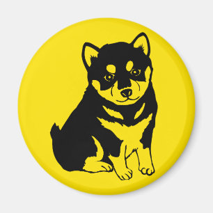 Imã Shiba Inu Chinês Cachorro Ano 2018 Magnet Redondo